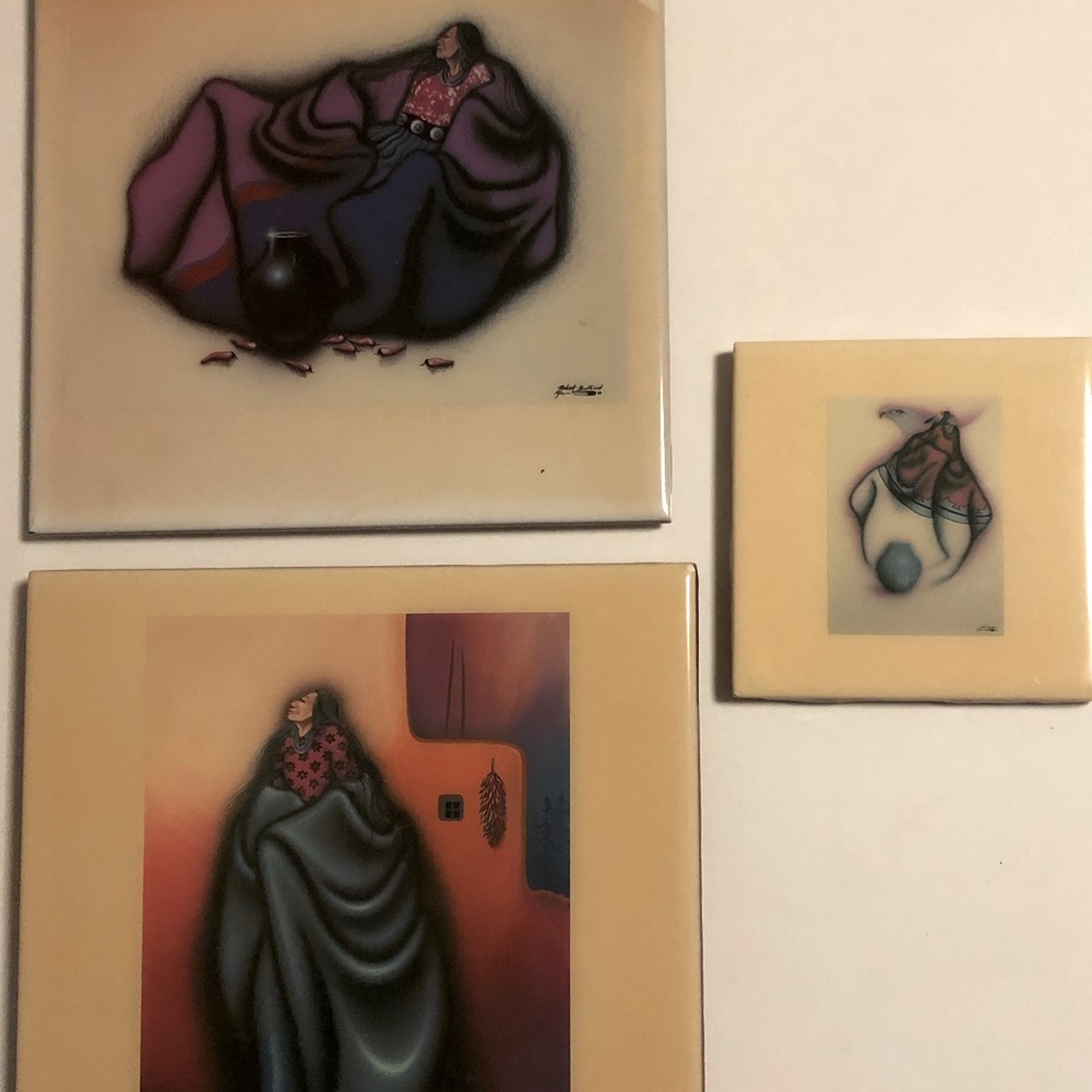 Vintage Robert Redbird Tile Artwork
